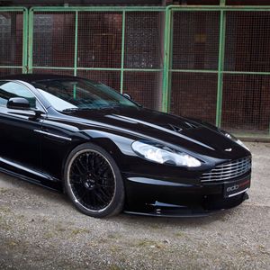 Preview wallpaper aston martin, dbs, 2010, black, side view, sport, auto