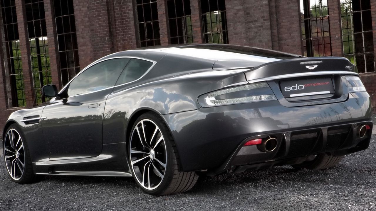 Wallpaper aston martin, dbs, 2010, black, side view, style, building