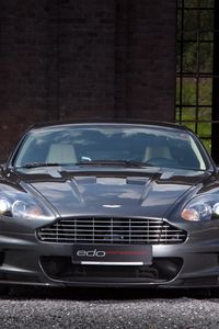 Preview wallpaper aston martin, dbs, 2010, gray, front view, sports