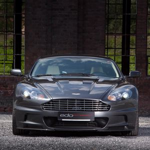 Preview wallpaper aston martin, dbs, 2010, gray, front view, sports