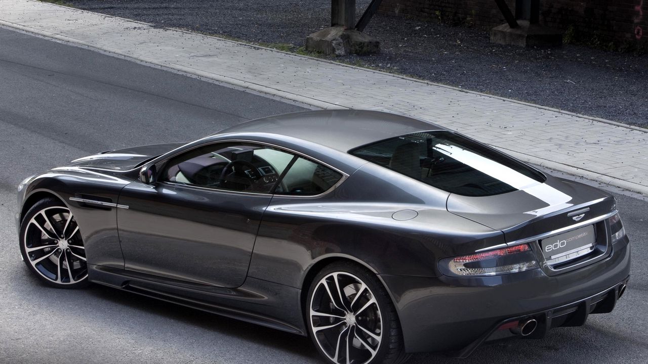 Wallpaper aston martin, dbs, 2010, metallic gray, side view, style, asphalt