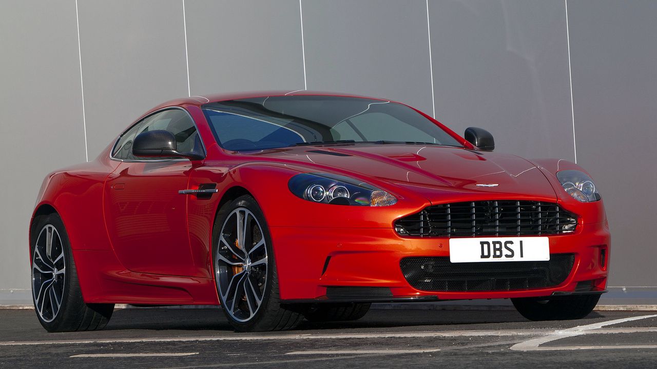 Wallpaper aston martin, dbs, 2011, red, front view, sports