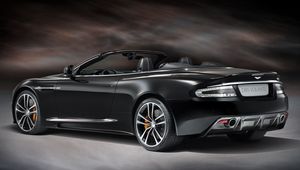 Preview wallpaper aston martin, dbs, 2011, black, side view, style, auto