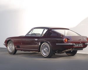 Preview wallpaper aston martin, dbsc, 1966, cherry, side view, retro, auto