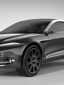 Preview wallpaper aston martin, dbx, concept, black, side view