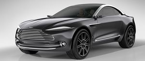 Preview wallpaper aston martin, dbx, concept, black, side view