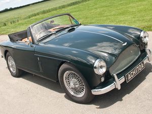 Preview wallpaper aston martin, drophead coupe, 1957, convertible, side view