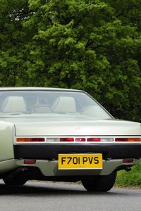 Preview wallpaper aston martin, lagonda, 1987, green, rear view, car