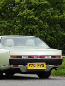 Preview wallpaper aston martin, lagonda, 1987, green, rear view, car