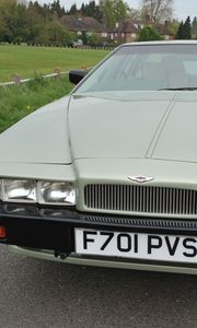 Preview wallpaper aston martin, lagonda, 1987, green, front view, style, home