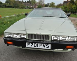 Preview wallpaper aston martin, lagonda, 1987, green, front view, style, home