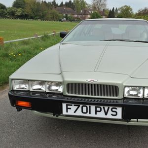 Preview wallpaper aston martin, lagonda, 1987, green, front view, style, home