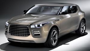 Preview wallpaper aston martin, lagonda, 2009, gray metallic, front view, concept car, style, auto