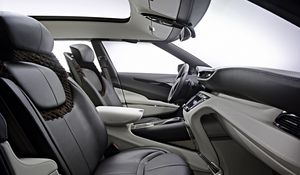 Preview wallpaper aston martin, lagonda, 2009, salon, interior, steering wheel, concept car