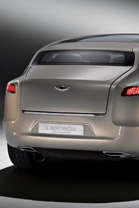 Preview wallpaper aston martin, lagonda, 2009, beige metallic, rear view, concept car, style