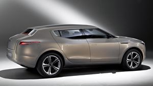 Preview wallpaper aston martin, lagonda, 2009, concept car, beige metallic, side view, auto