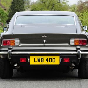 Preview wallpaper aston martin, lagonda, v8, 1974, black, rear view, car