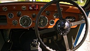 Preview wallpaper aston martin, mkii, 1934, salon, steering wheel, speedometer