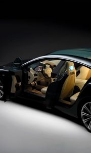 Preview wallpaper aston martin, rapide, 2006, black, side view, concept car, style