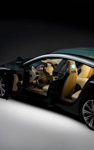 Preview wallpaper aston martin, rapide, 2006, black, side view, concept car, style