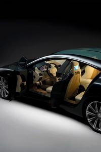 Preview wallpaper aston martin, rapide, 2006, black, side view, concept car, style