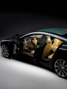 Preview wallpaper aston martin, rapide, 2006, black, side view, concept car, style