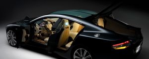 Preview wallpaper aston martin, rapide, 2006, black, side view, concept car, style