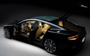 Preview wallpaper aston martin, rapide, 2006, black, side view, concept car, style