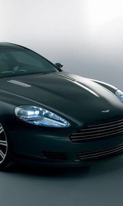 Preview wallpaper aston martin, rapide, 2006, black, front view, concept car, style