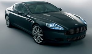 Preview wallpaper aston martin, rapide, 2006, black, front view, concept car, style