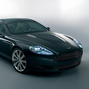 Preview wallpaper aston martin, rapide, 2006, black, front view, concept car, style