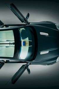 Preview wallpaper aston martin, rapide, 2006, black, top view, concept car, auto