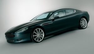 Preview wallpaper aston martin, rapide, 2006, black, side view, concept car, style