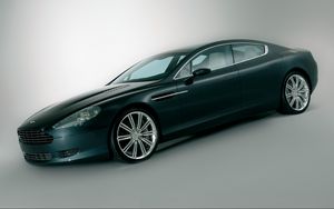 Preview wallpaper aston martin, rapide, 2006, black, side view, concept car, style