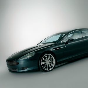 Preview wallpaper aston martin, rapide, 2006, black, side view, concept car, style