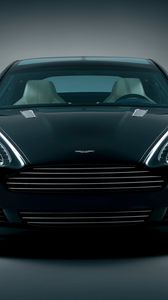 Preview wallpaper aston martin, rapide, 2006, black, front view, concept car, auto