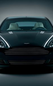 Preview wallpaper aston martin, rapide, 2006, black, front view, concept car, auto