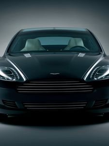 Preview wallpaper aston martin, rapide, 2006, black, front view, concept car, auto