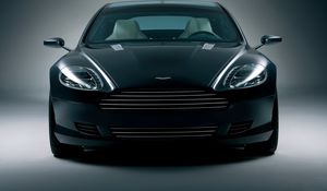 Preview wallpaper aston martin, rapide, 2006, black, front view, concept car, auto