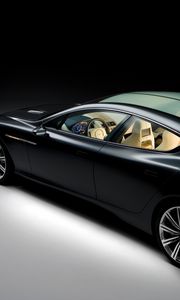 Preview wallpaper aston martin, rapide, 2006, concept car, black, side view, style