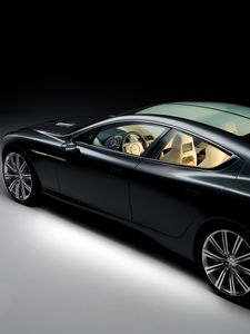 Preview wallpaper aston martin, rapide, 2006, concept car, black, side view, style