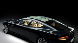 Preview wallpaper aston martin, rapide, 2006, concept car, black, side view, style