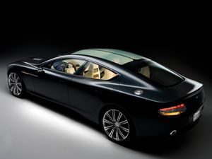 Preview wallpaper aston martin, rapide, 2006, concept car, black, side view, style