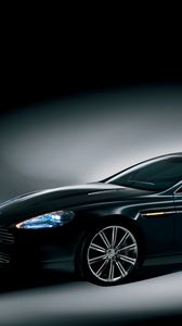 Preview wallpaper aston martin, rapide, 2006, black, side view, concept car, auto