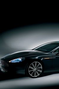 Preview wallpaper aston martin, rapide, 2006, black, side view, concept car, auto