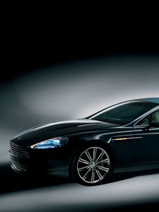 Preview wallpaper aston martin, rapide, 2006, black, side view, concept car, auto