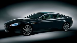 Preview wallpaper aston martin, rapide, 2006, black, side view, concept car, auto