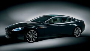 Preview wallpaper aston martin, rapide, 2006, black, side view, concept car, auto