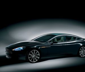 Preview wallpaper aston martin, rapide, 2006, black, side view, concept car, auto