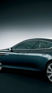 Preview wallpaper aston martin, rapide, 2006, concept car, black, side view, auto